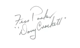Fess Parker autograph