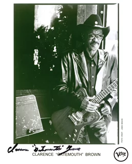 Clarence Gatemouth Brown autograph