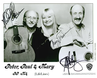 Peter, Paul and Mary autograph