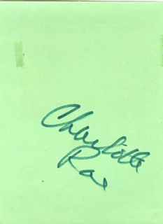 Charlotte Rae autograph