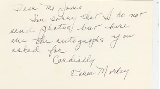 Karen Morley autograph