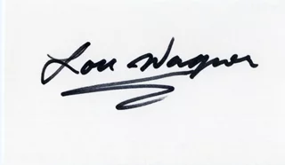 Lou Wagner autograph