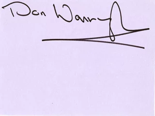 Don Warrington autograph