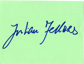 Julian Fellowes autograph