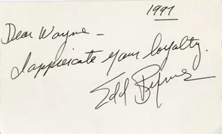 Edd Byrnes autograph