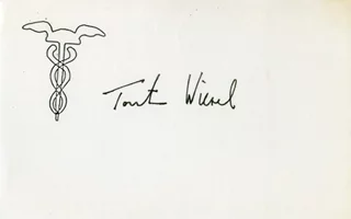 Torsten Wiesel autograph