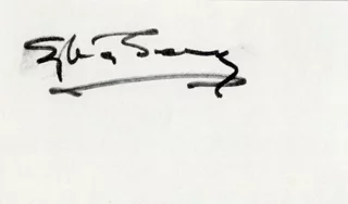 Sylvia Sidney autograph