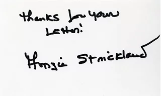 Amzie Strickland autograph