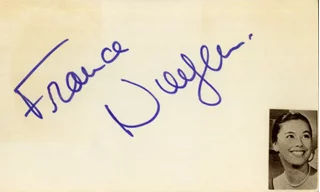 France Nuyen autograph
