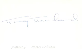 Nancy Marchand autograph