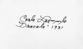 Carla Laemmle autograph