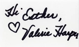 Valerie Harper autograph