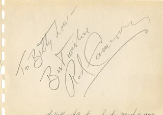 Rod Cameron autograph