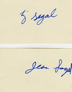 Liz and Jean Sagal autograph