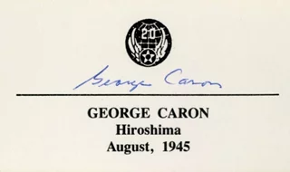 George Caron autograph