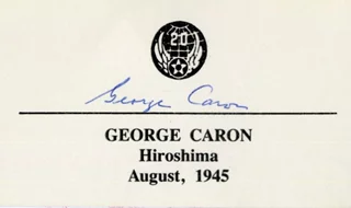 George Caron autograph