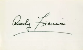 Anthony Franciosa autograph