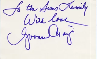 Yvonne Craig autograph