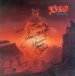 Ronnie James Dio autograph