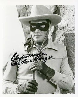 Clayton Moore autograph