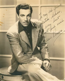 Cesar Romero autograph