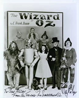 Ray Bolger autograph