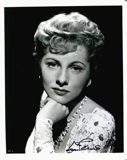 Joan Fontaine autograph