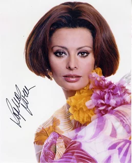 Sophia Loren autograph