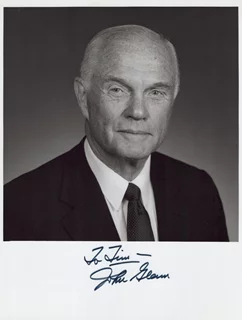 John Glenn autograph