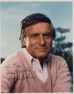 Hugh Hefner autograph