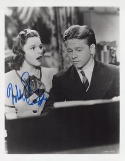 Mickey Rooney autograph