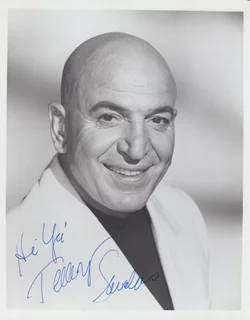 Telly Savalas autograph