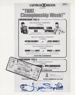 Leon Spinks autograph