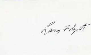 Larry Flynt autograph