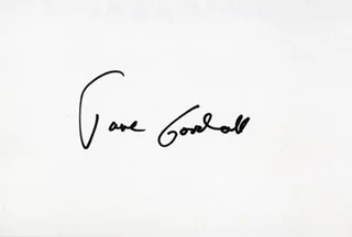 Jane Goodall autograph