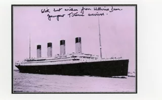 Millvina Dean autograph