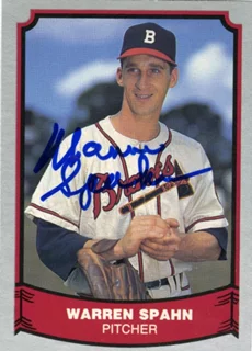 Warren Spahn autograph