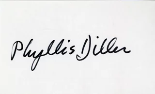 Phyllis Diller autograph