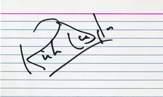 Kirk Douglas autograph