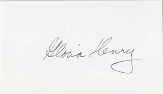 Gloria Henry autograph