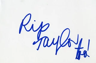 Rip Taylor autograph
