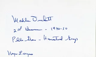 Mahlon Duckett autograph