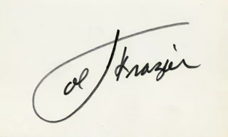 Joe Frazier autograph