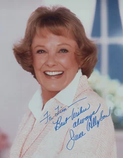 June Allyson autograph