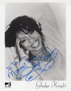 Gladys Knight autograph