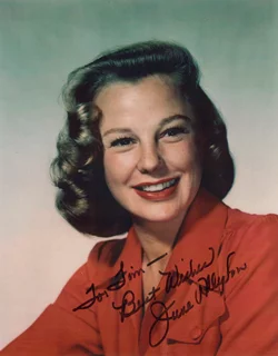 June Allyson autograph