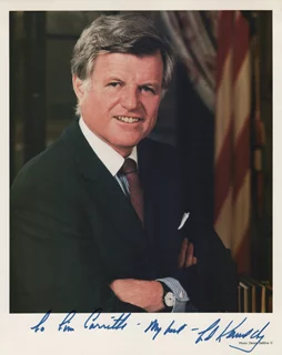 Ted Kennedy autograph