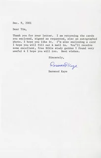 Darwood 'Waldo' Kaye autograph