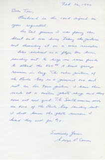 George Caron autograph