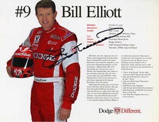 Bill Elliott autograph